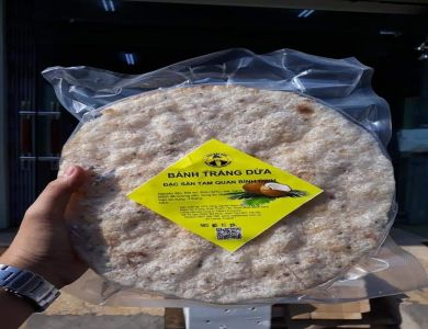 Tết 2023 mua đặc sản nào làm quà: Bánh tráng dừa Bình Định